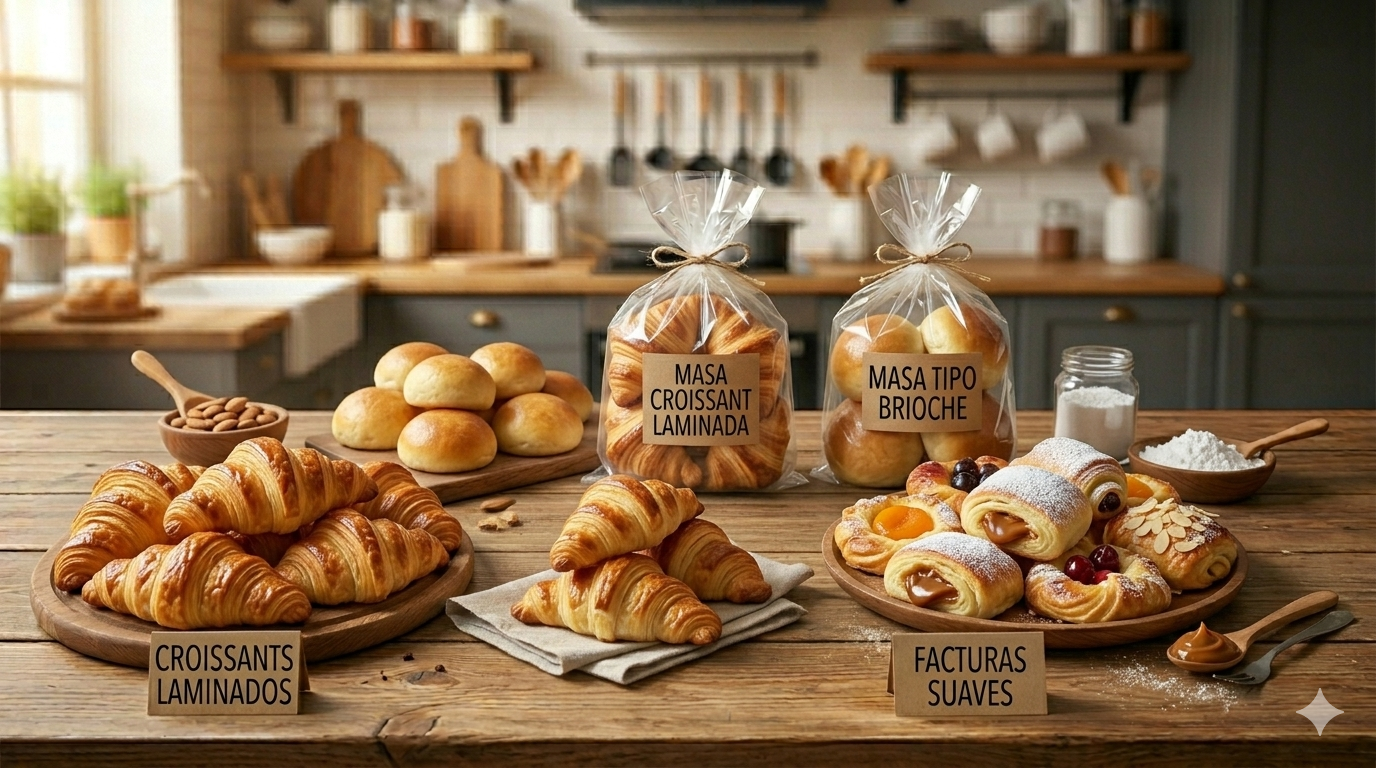 Pasteles y Croissants